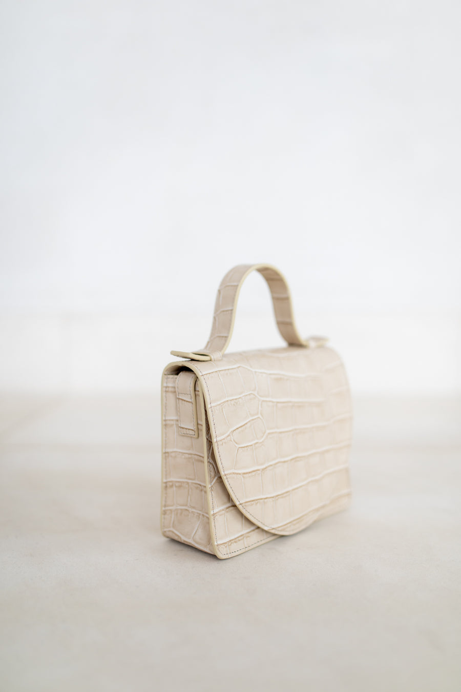 Micro Briefcase | Sand Croco