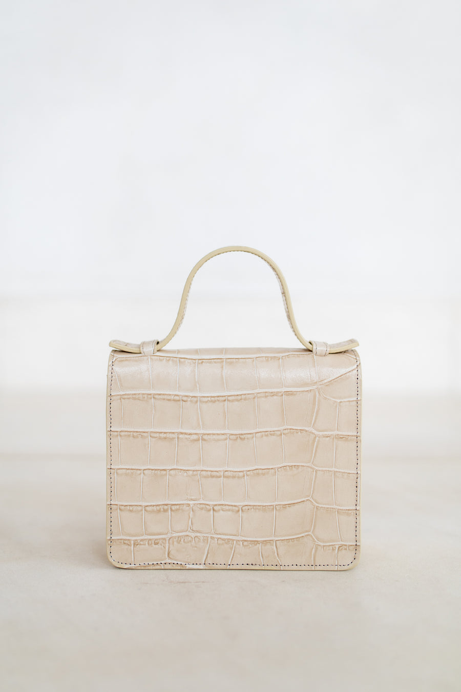 Micro Briefcase | Sand Croco