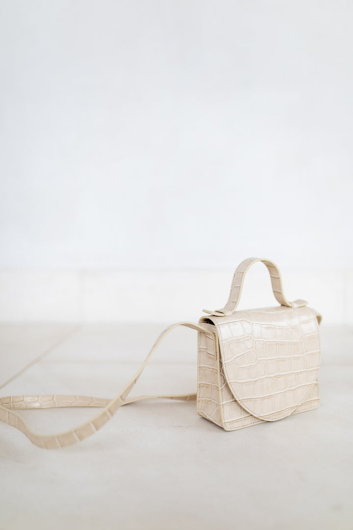 Micro Briefcase | Sand Croco