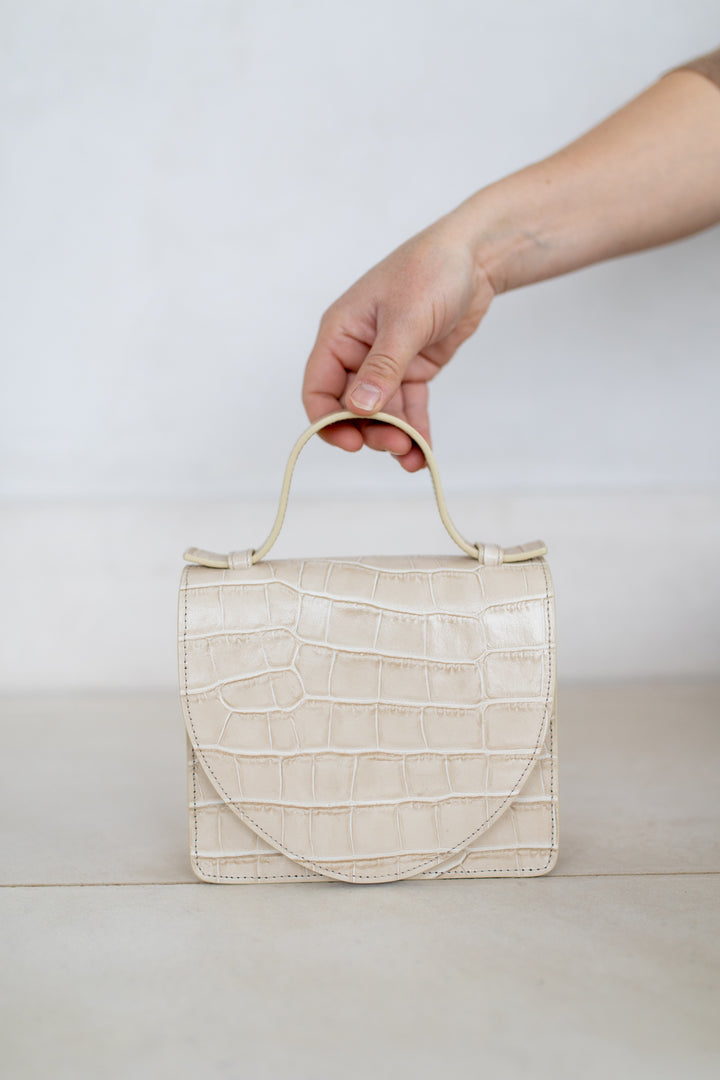 Micro Briefcase | Sand Croco