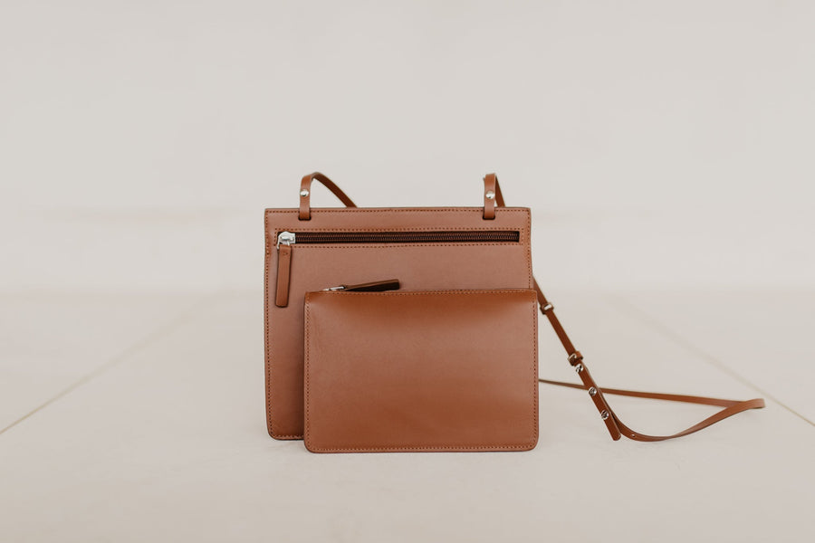 Double Pouch | Dark Cognac