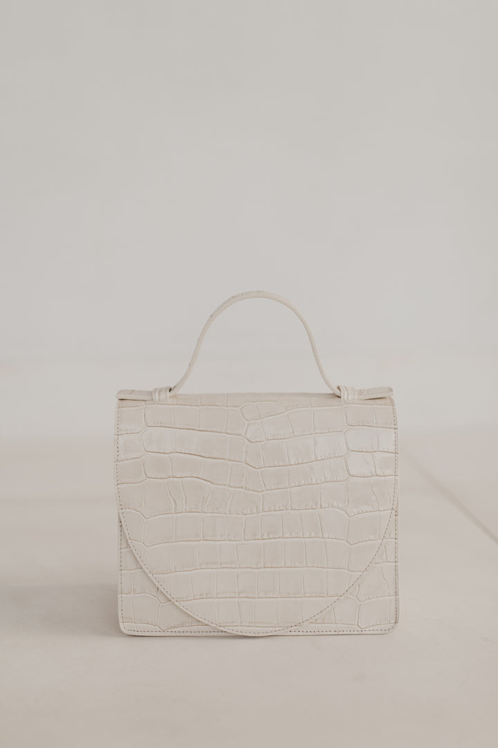 Mini Briefcase | Sand Croco
