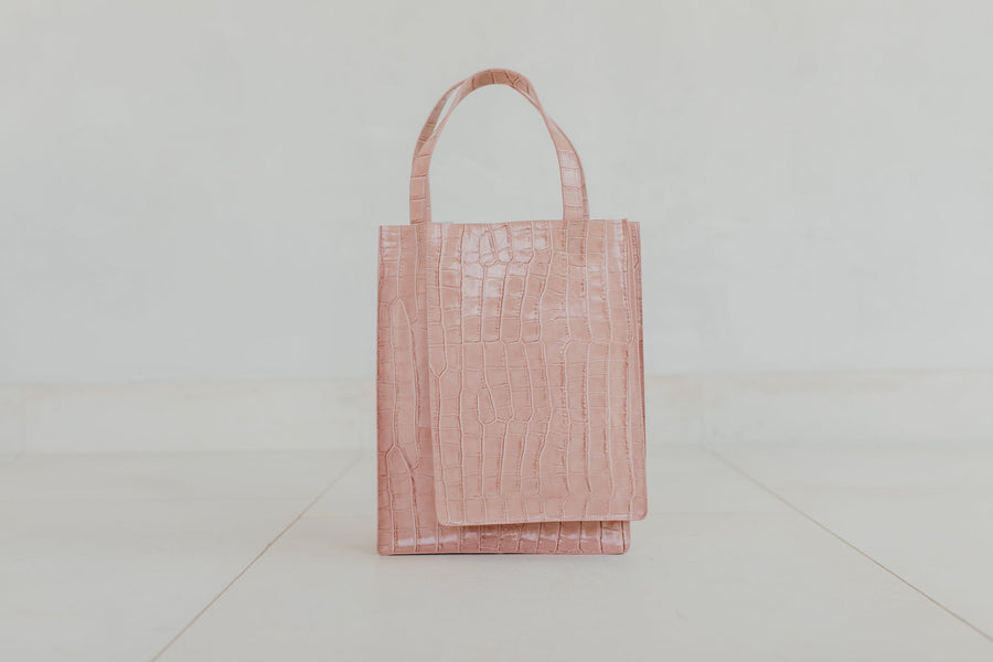 Double Shopper | Rose Croco