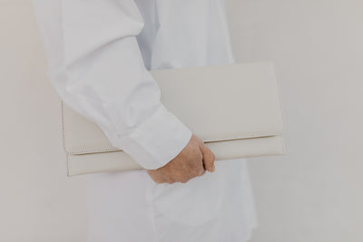 Bridal Collection | Folded Clutch White