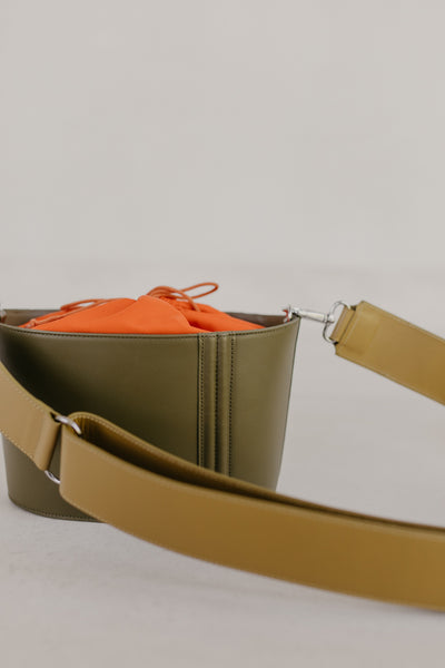 Boat Bag | Khaki / Naranja