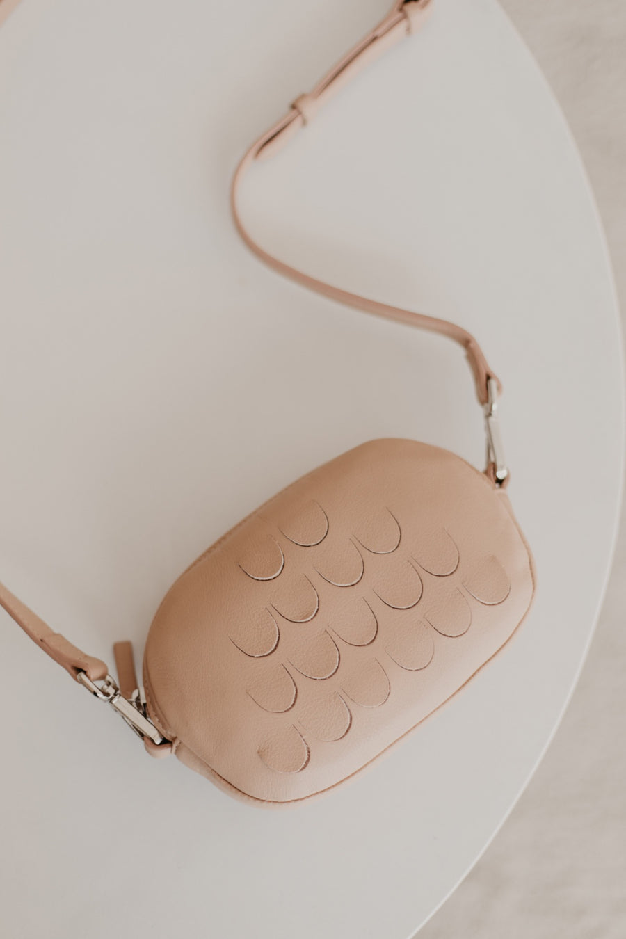 Oval Mini Bag | Nude Velvet