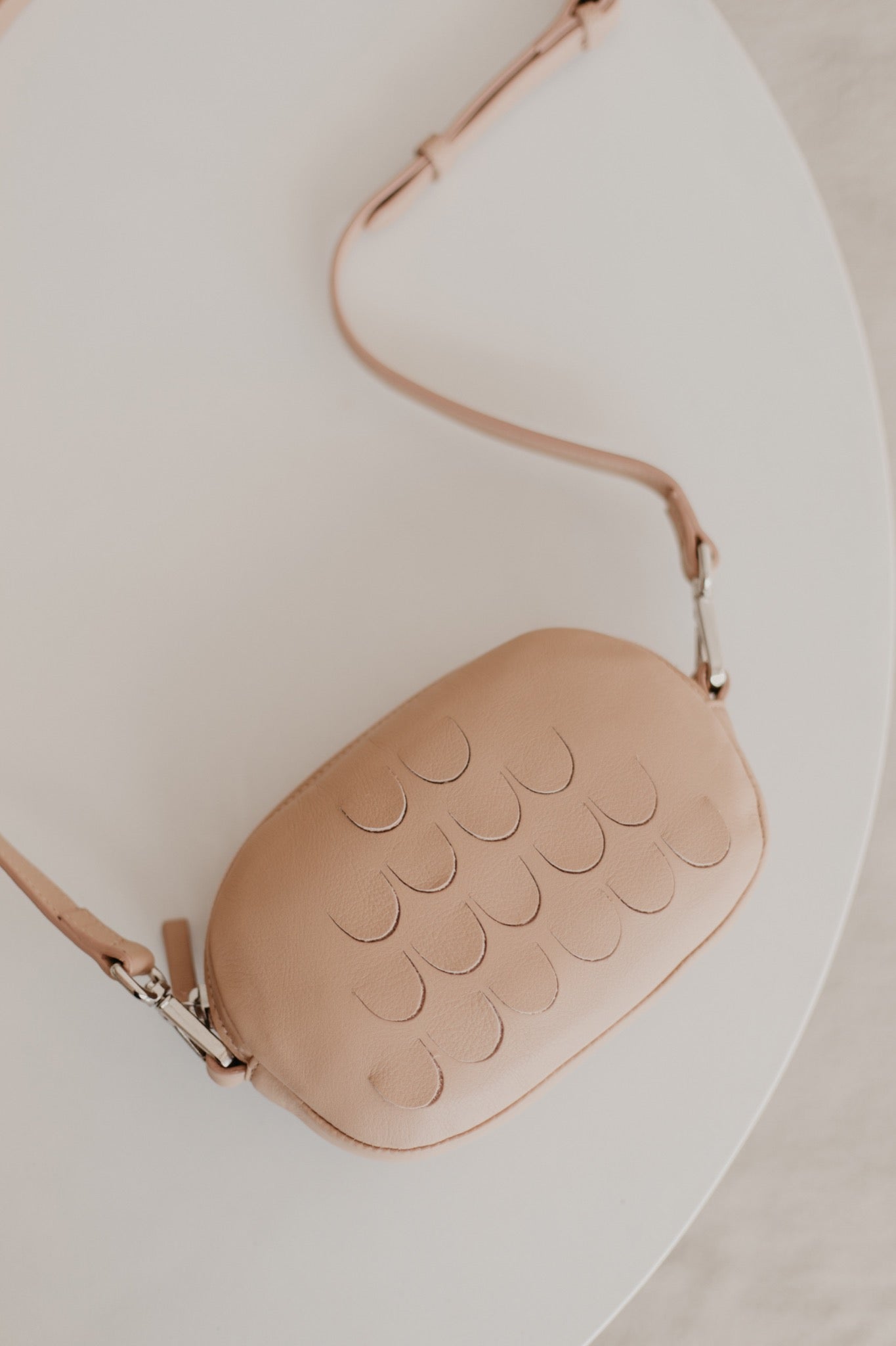 Oval Mini Bag | Nude Velvet