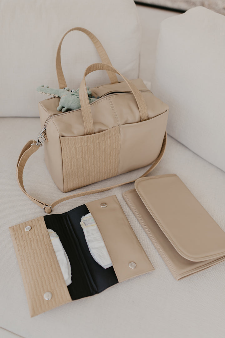 The Mommy Bag | Beige Woven