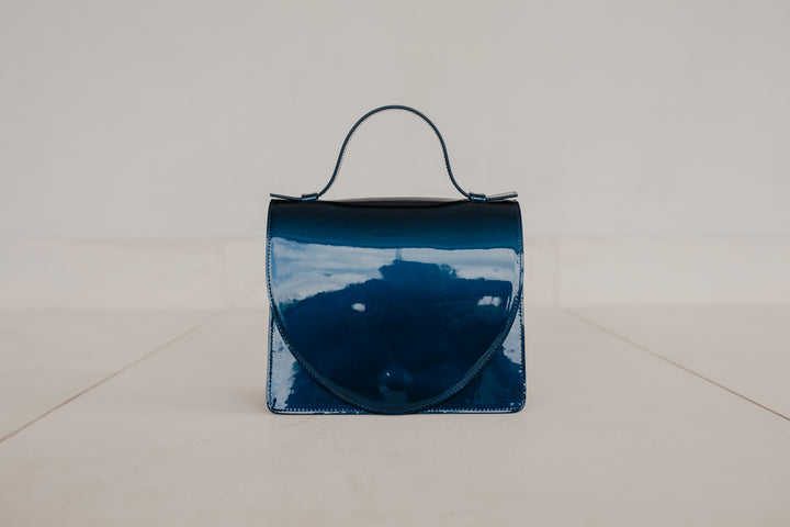 Micro Briefcase | Night Blue Laqué