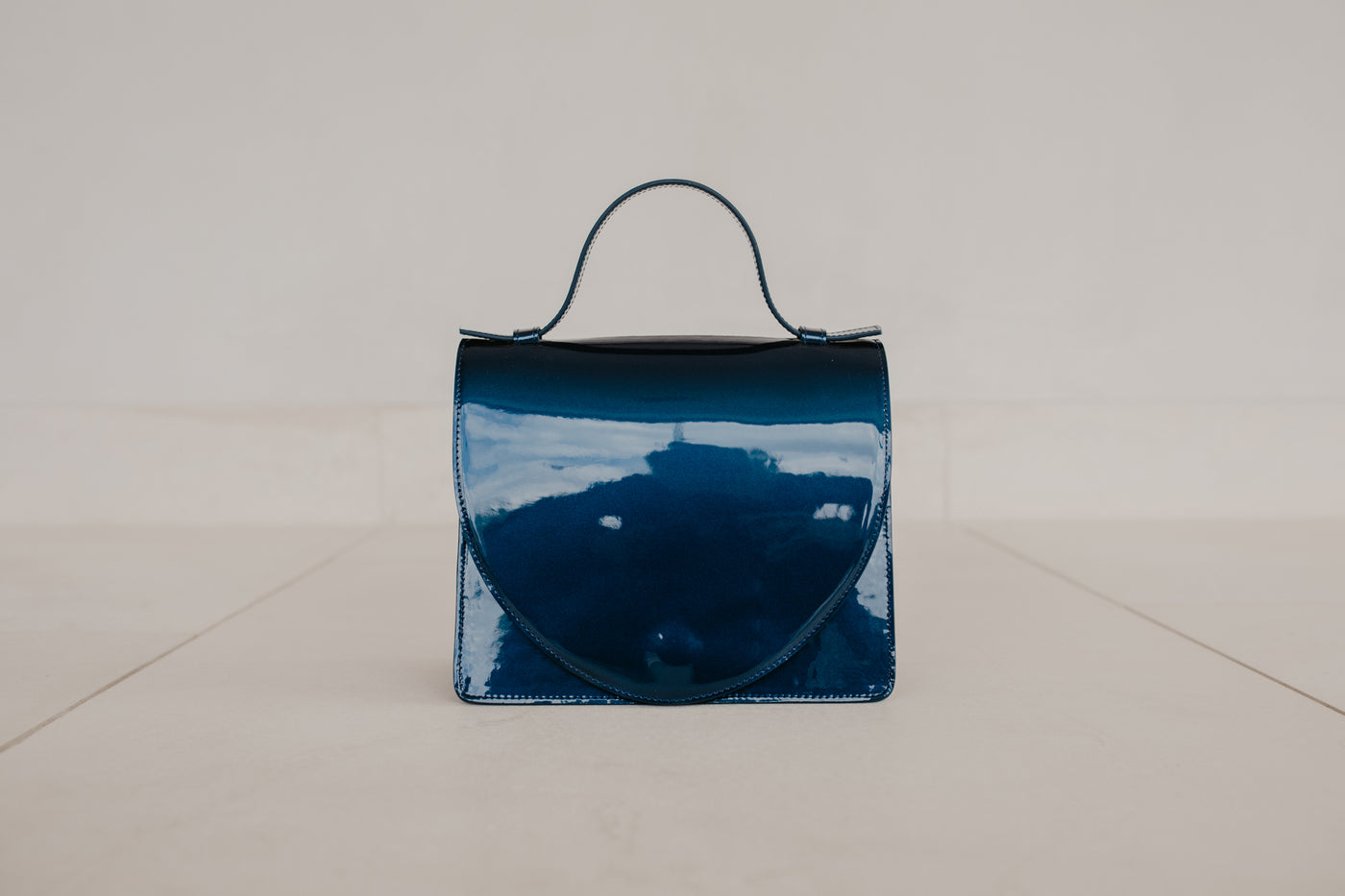 Micro Briefcase | Night Blue Laqué